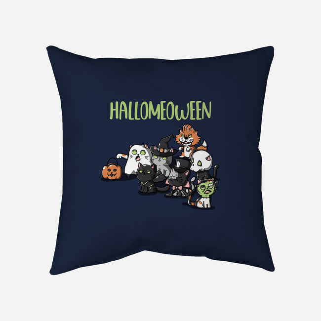 Hallomeoween-None-Removable Cover-Throw Pillow-Freecheese