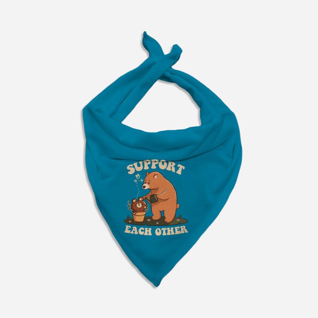 Support Each Other Lovely Bears-Cat-Bandana-Pet Collar-tobefonseca