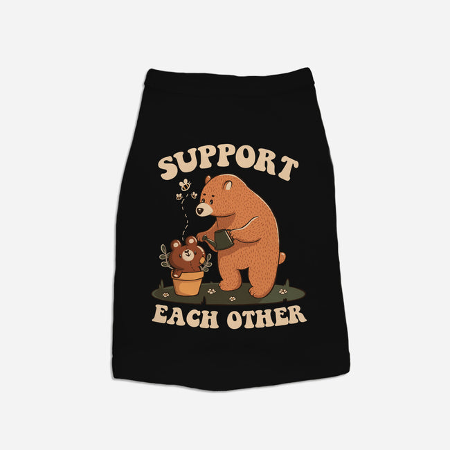 Support Each Other Lovely Bears-Cat-Basic-Pet Tank-tobefonseca