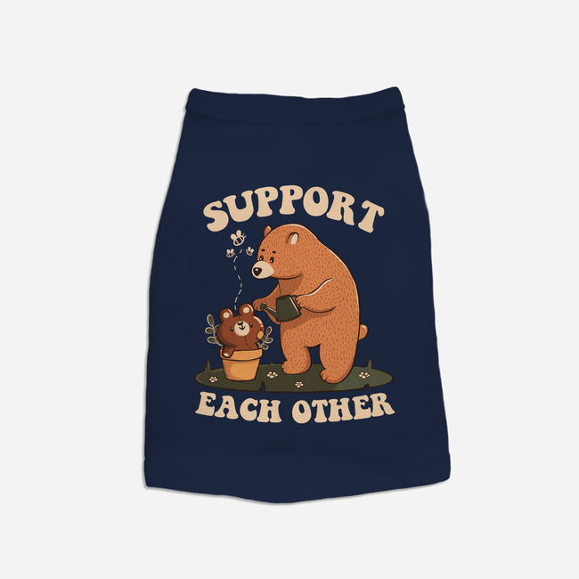 Support Each Other Lovely Bears-Dog-Basic-Pet Tank-tobefonseca