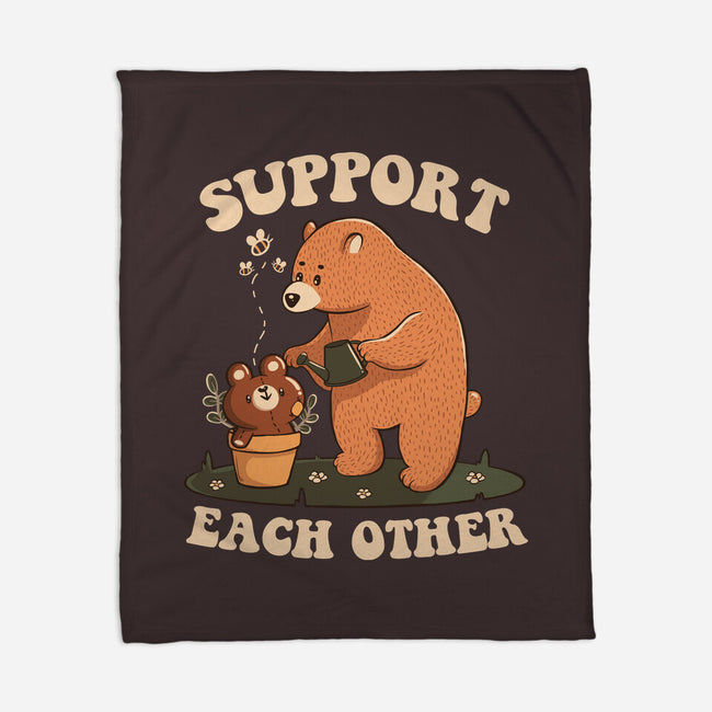 Support Each Other Lovely Bears-None-Fleece-Blanket-tobefonseca