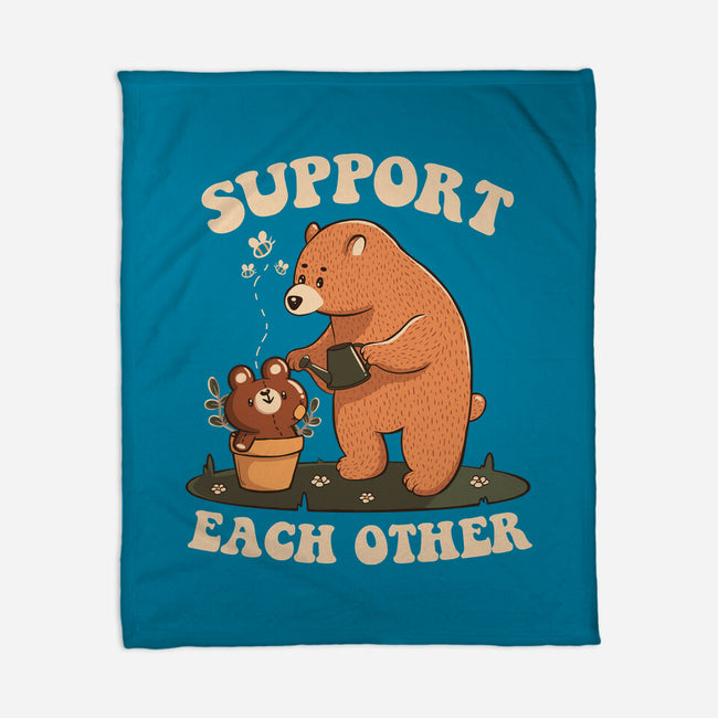 Support Each Other Lovely Bears-None-Fleece-Blanket-tobefonseca