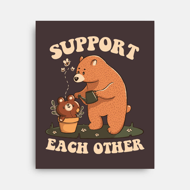 Support Each Other Lovely Bears-None-Stretched-Canvas-tobefonseca