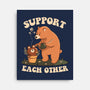 Support Each Other Lovely Bears-None-Stretched-Canvas-tobefonseca