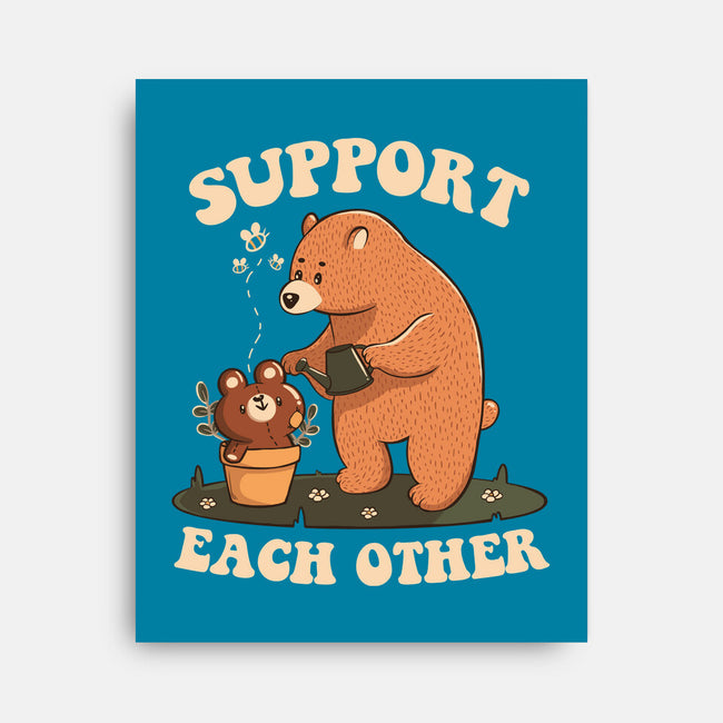 Support Each Other Lovely Bears-None-Stretched-Canvas-tobefonseca