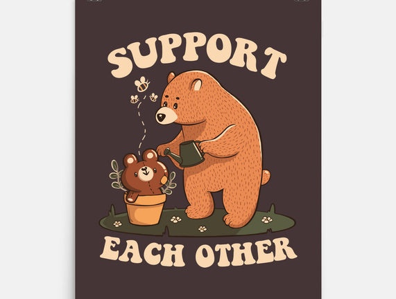 Support Each Other Lovely Bears