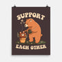 Support Each Other Lovely Bears-None-Matte-Poster-tobefonseca