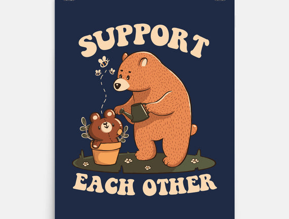 Support Each Other Lovely Bears