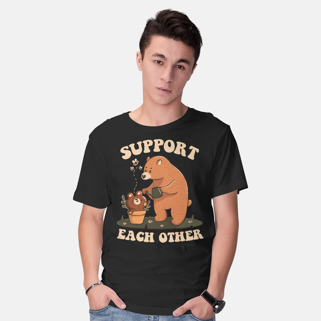 Support Each Other Lovely Bears-Mens-Basic-Tee-tobefonseca