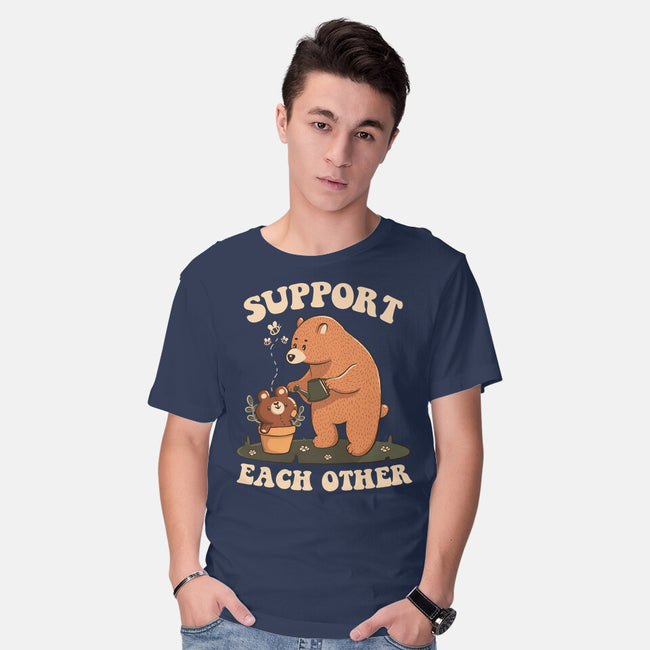 Support Each Other Lovely Bears-Mens-Basic-Tee-tobefonseca