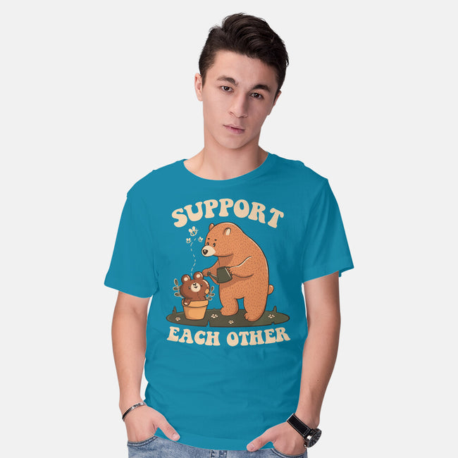 Support Each Other Lovely Bears-Mens-Basic-Tee-tobefonseca