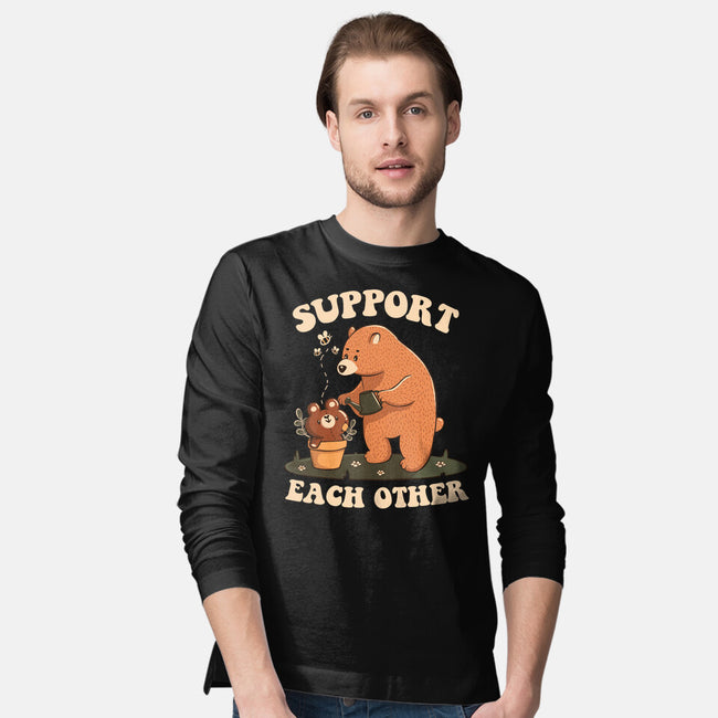 Support Each Other Lovely Bears-Mens-Long Sleeved-Tee-tobefonseca