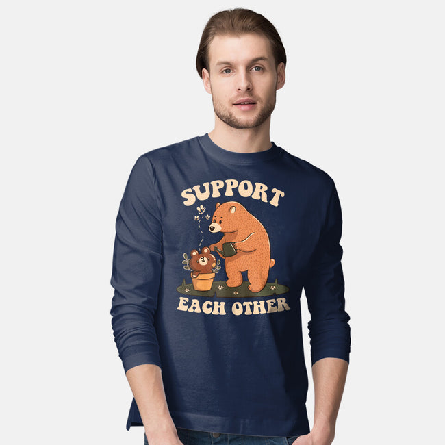 Support Each Other Lovely Bears-Mens-Long Sleeved-Tee-tobefonseca