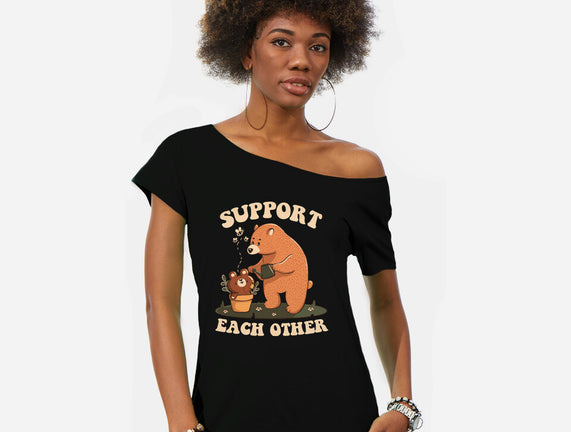 Support Each Other Lovely Bears