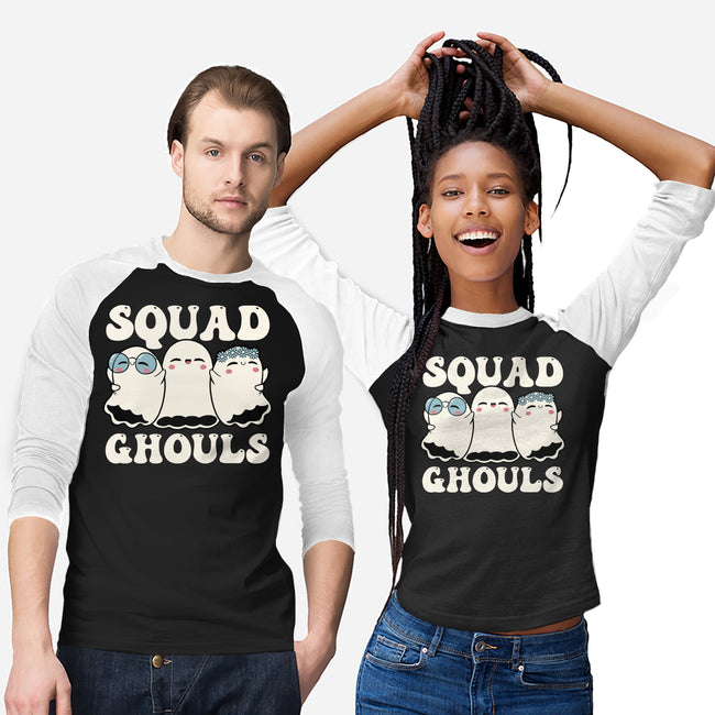 Halloween Squad Ghouls-Unisex-Baseball-Tee-tobefonseca