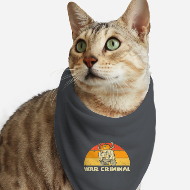 Vintage Criminal Droid-Cat-Bandana-Pet Collar-retrodivision