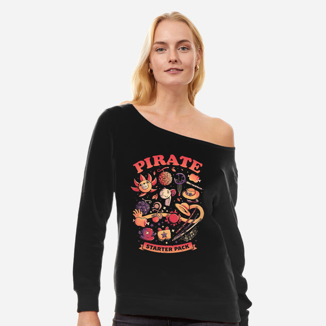 Pirate Starter Pack-Womens-Off Shoulder-Sweatshirt-Arigatees