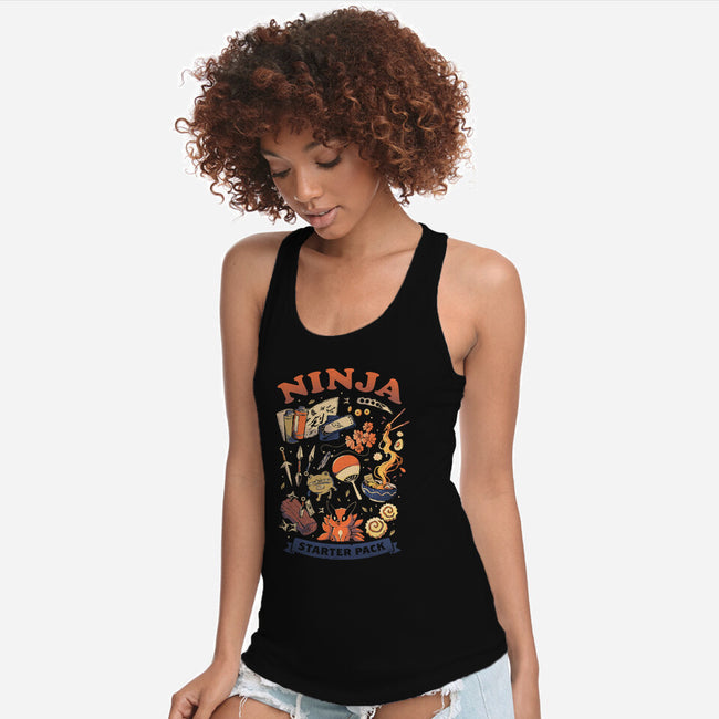 Ninja Starter Pack-Womens-Racerback-Tank-Arigatees