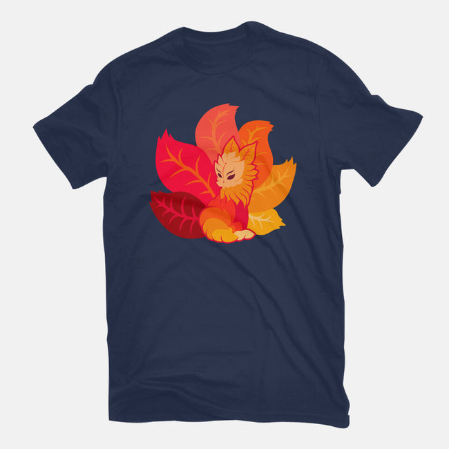 Leafy Kitsune-Womens-Fitted-Tee-erion_designs