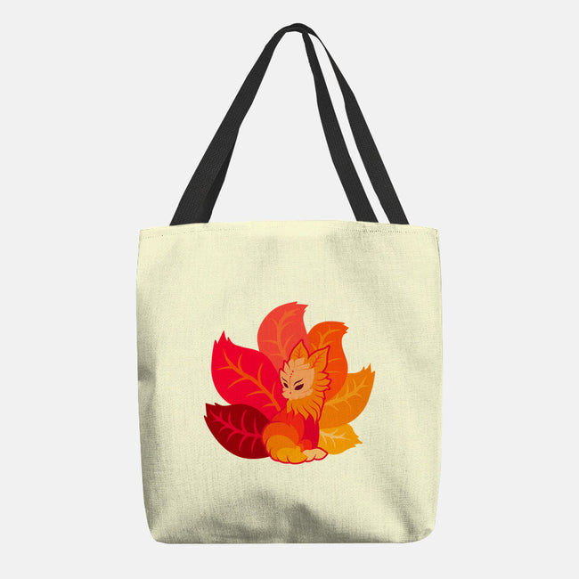 Leafy Kitsune-None-Basic Tote-Bag-erion_designs