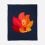 Leafy Kitsune-None-Fleece-Blanket-erion_designs