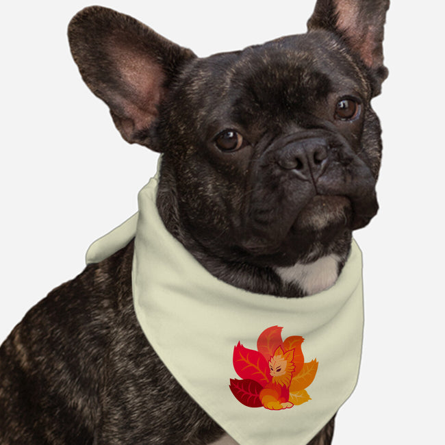 Leafy Kitsune-Dog-Bandana-Pet Collar-erion_designs