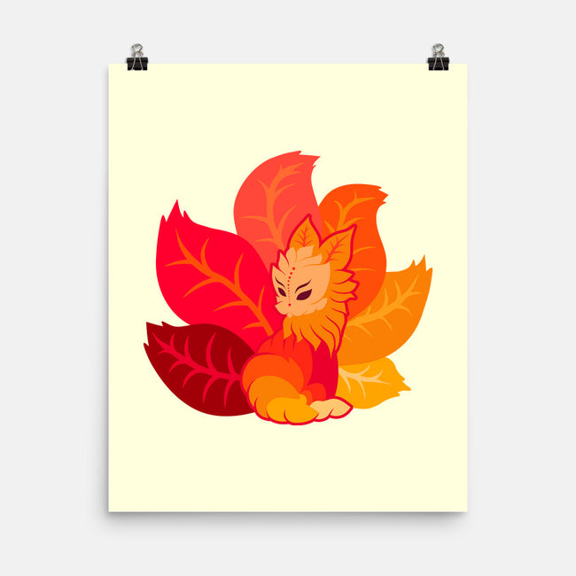 Leafy Kitsune-None-Matte-Poster-erion_designs