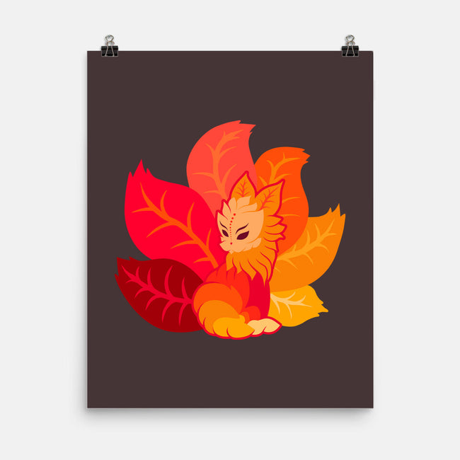 Leafy Kitsune-None-Matte-Poster-erion_designs