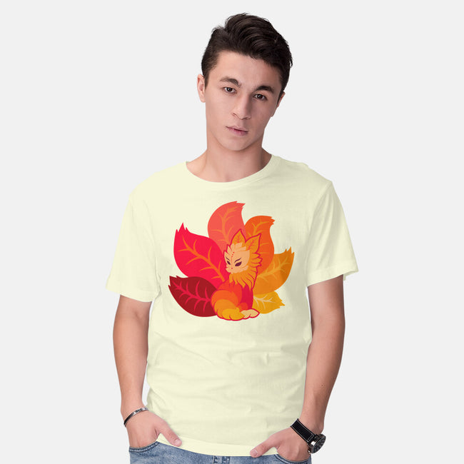 Leafy Kitsune-Mens-Basic-Tee-erion_designs