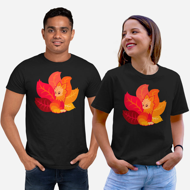 Leafy Kitsune-Unisex-Basic-Tee-erion_designs