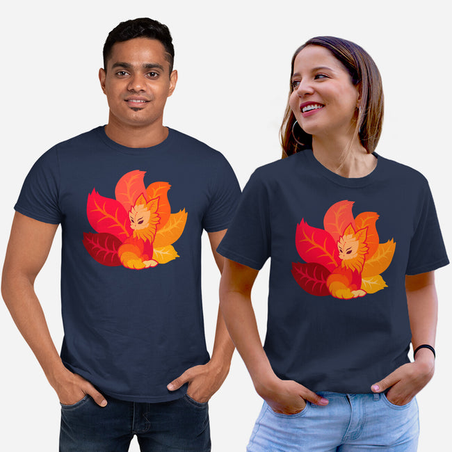 Leafy Kitsune-Unisex-Basic-Tee-erion_designs