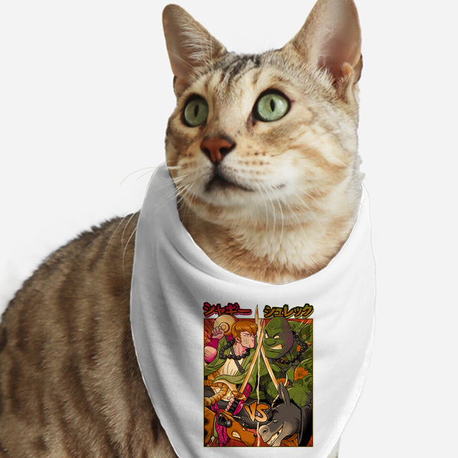 Samurai Sukubi VS Shurekku-Cat-Bandana-Pet Collar-Bruno Mota