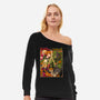 Samurai Sukubi VS Shurekku-Womens-Off Shoulder-Sweatshirt-Bruno Mota