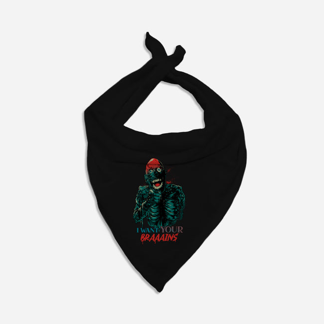 I Want Your Brains-Cat-Bandana-Pet Collar-Hafaell