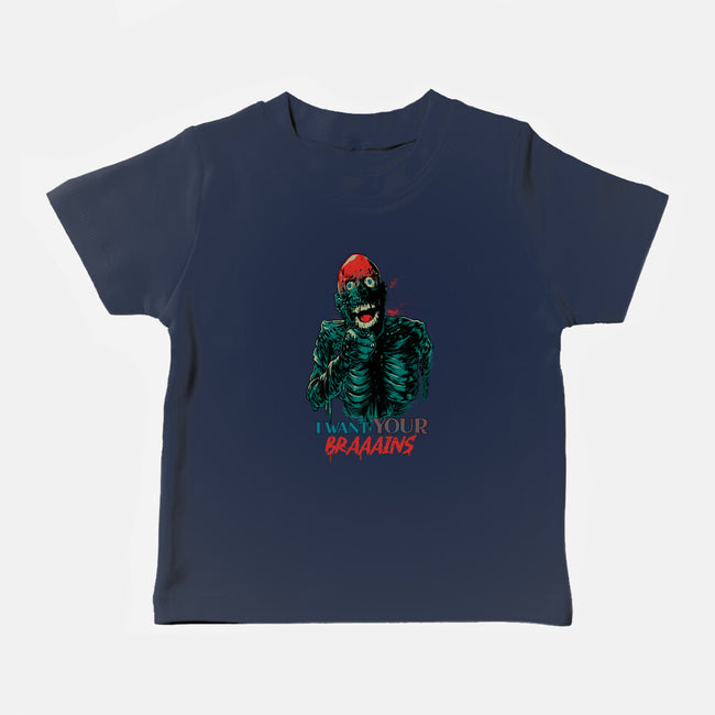 I Want Your Brains-Baby-Basic-Tee-Hafaell