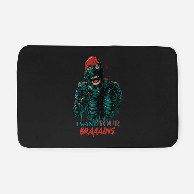 I Want Your Brains-None-Memory Foam-Bath Mat-Hafaell