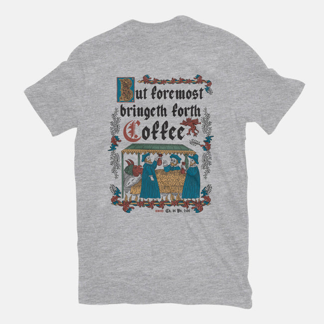 But First Coffee Medieval Style-Mens-Basic-Tee-Nemons