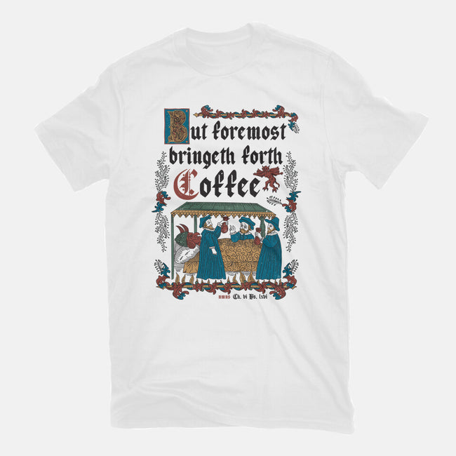 But First Coffee Medieval Style-Mens-Basic-Tee-Nemons