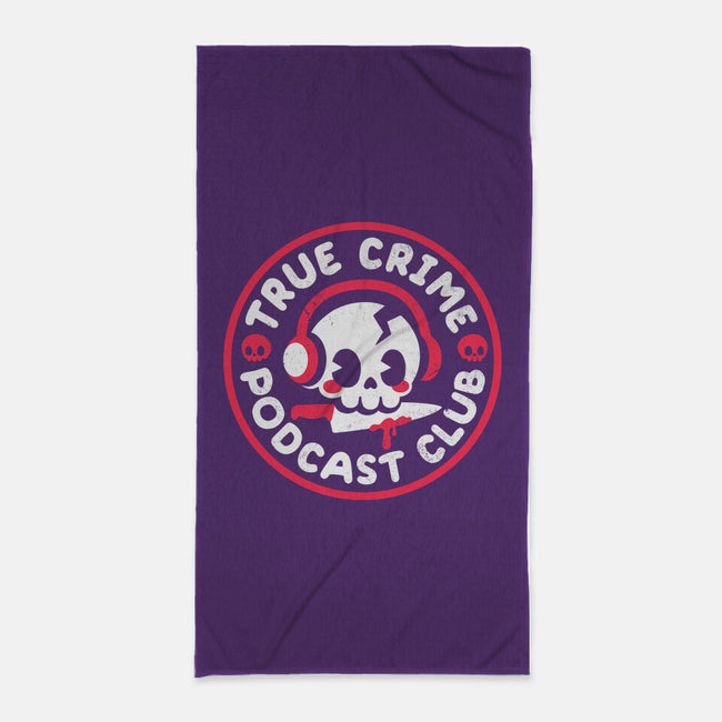 True Crime Podcast Club-None-Beach-Towel-NemiMakeit