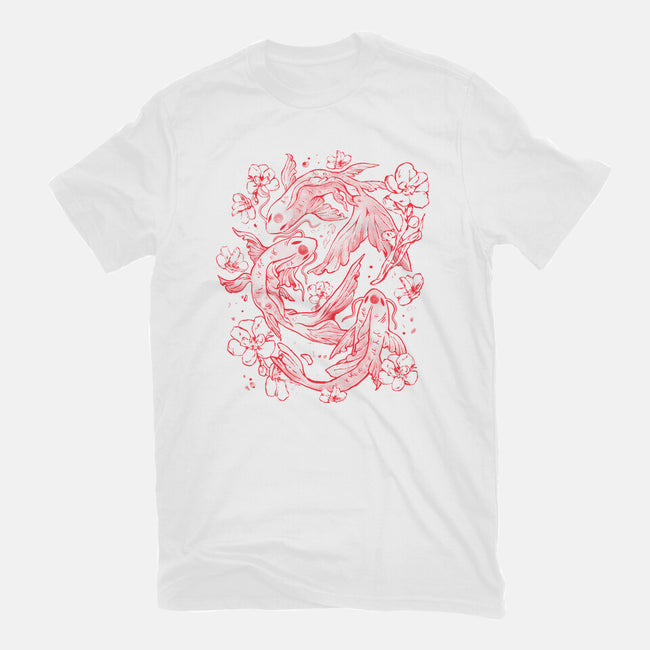 Red Koi-Womens-Fitted-Tee-eduely