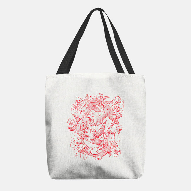 Red Koi-None-Basic Tote-Bag-eduely