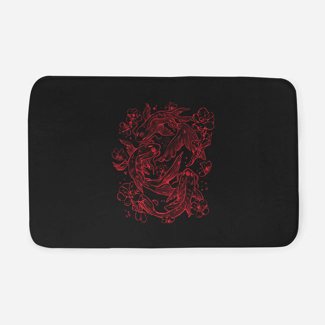 Red Koi-None-Memory Foam-Bath Mat-eduely