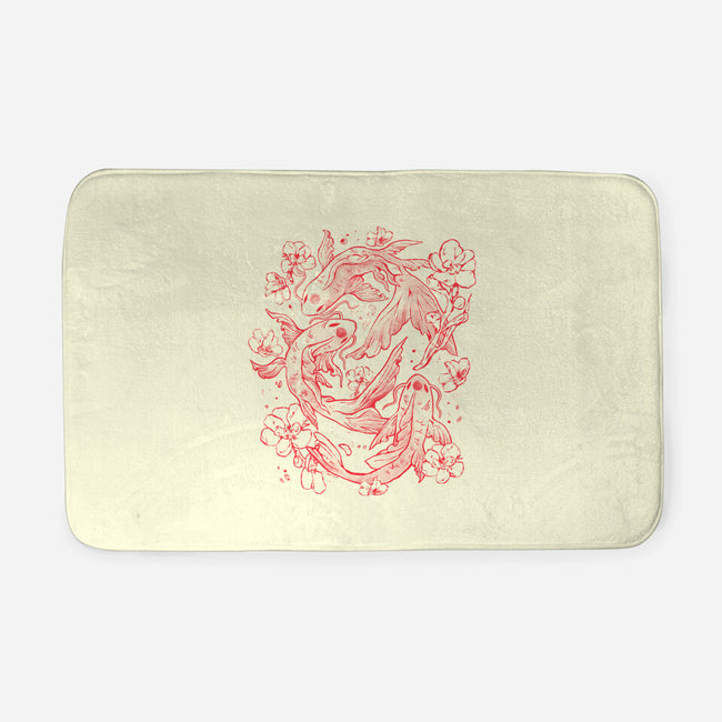 Red Koi-None-Memory Foam-Bath Mat-eduely