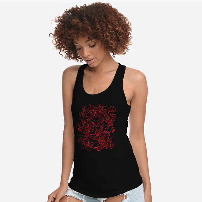 Red Koi-Womens-Racerback-Tank-eduely