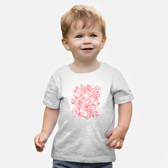 Red Koi-Baby-Basic-Tee-eduely