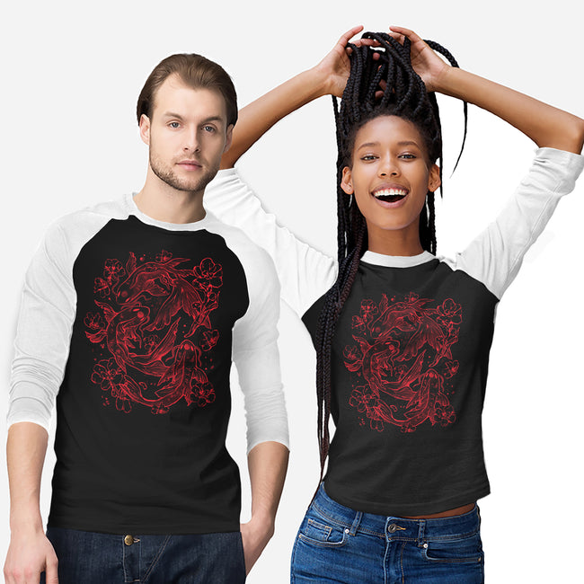 Red Koi-Unisex-Baseball-Tee-eduely