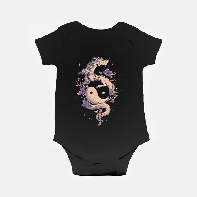 Dragon Flower-Baby-Basic-Onesie-eduely