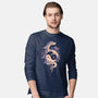 Dragon Flower-Mens-Long Sleeved-Tee-eduely