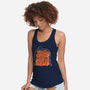 Pumpkin Picker-Womens-Racerback-Tank-Aarons Art Room