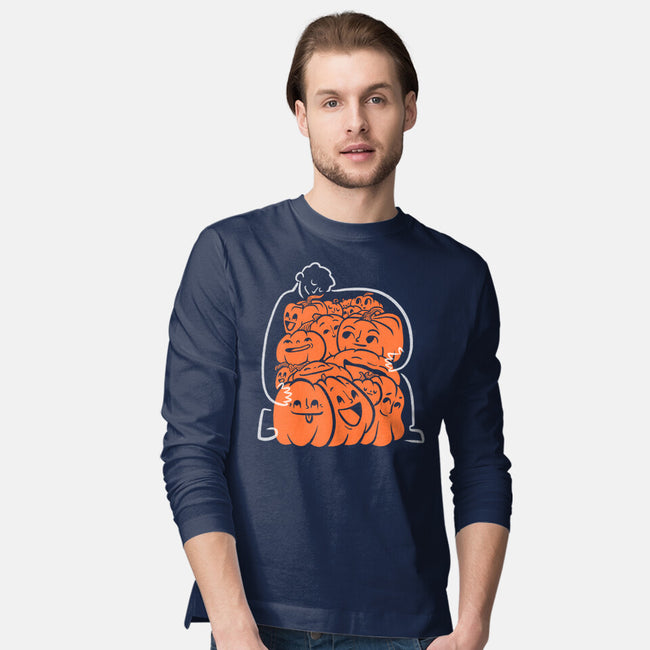 Pumpkin Picker-Mens-Long Sleeved-Tee-Aarons Art Room